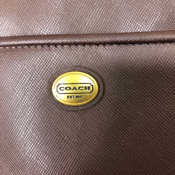 Coach Brown Leather Shoulder Bag - Picture 4 of 13